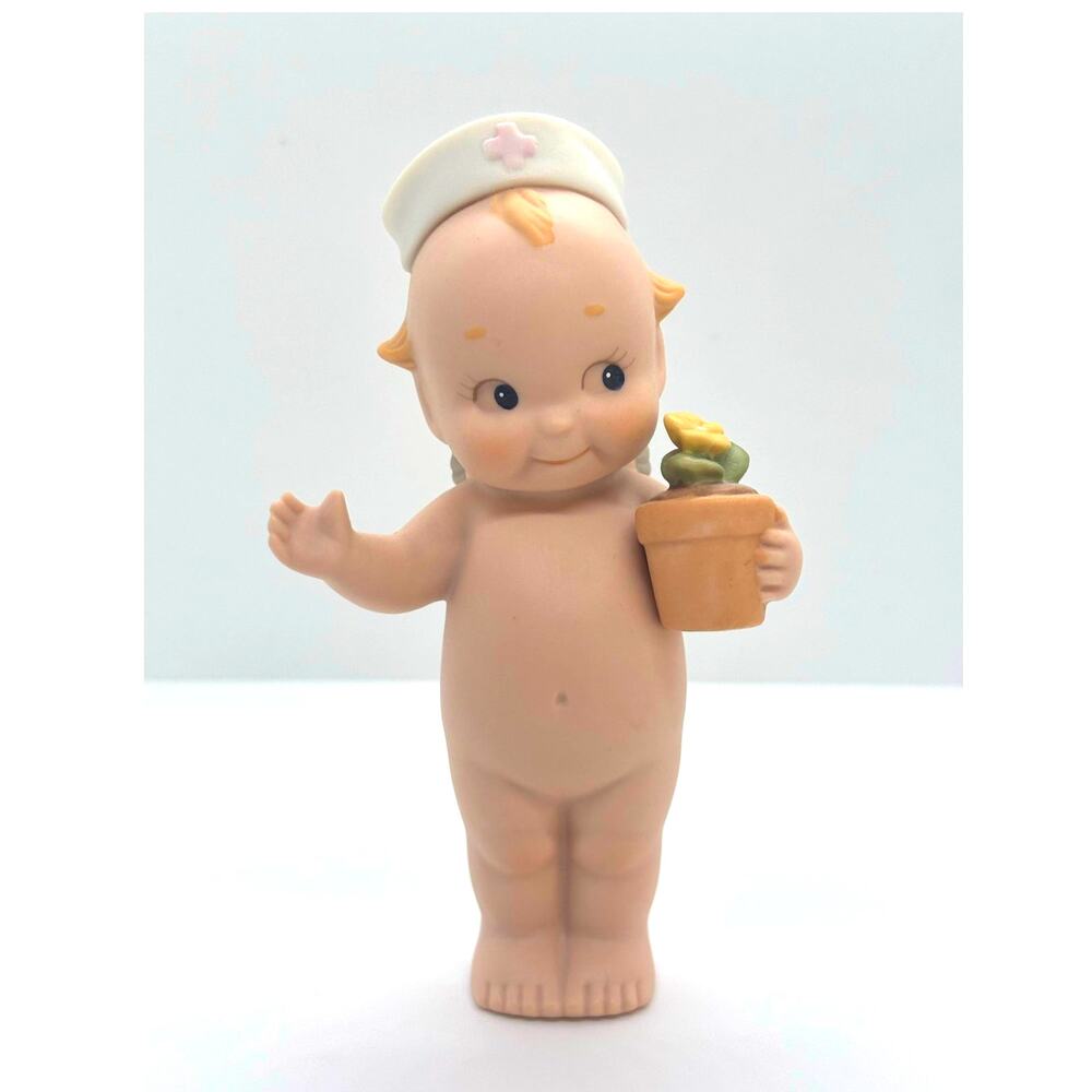 Vintage 1991 Jesco/Enesco Rose O'Neill Porcelain Kewpie Doll Figurine - Nurse